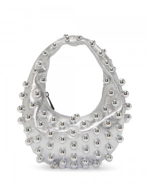 Vince Camuto Aleck Medium Hobo Taška Damske Strieborne | IVMY-68945
