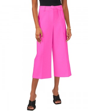 Vince Camuto Belted Culottes Nohavice Damske Ruzove | YPLU-78951