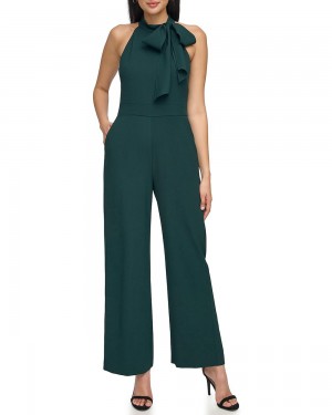Vince Camuto Bow-Neck Halter (Petite) Kombineza Damske Zelene | UTCL-89046