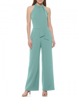 Vince Camuto Bow-Neck Kombineza Damske Tyrkysové | WUJT-53416