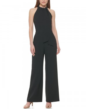 Vince Camuto Bow-Neck Kombineza Damske Čierne | MHWE-04975