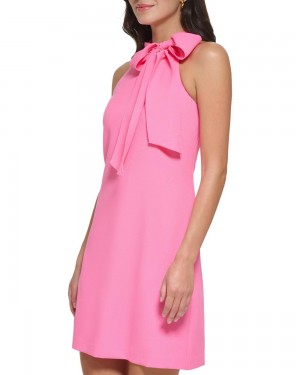 Vince Camuto Bow-Neck Saty Damske Svetlo Ruzove | IRWS-05314