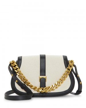 Vince Camuto Brock Crossbody Kabelka Damske Čierne Biele | EXBV-05761