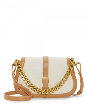 Vince Camuto Brock Crossbody Kabelka Damske Béžové | PMLQ-09431