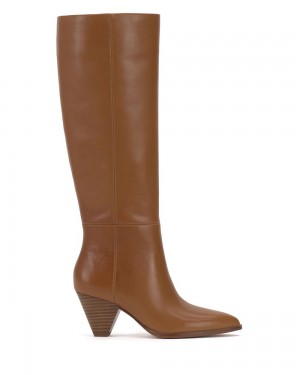 Vince Camuto Buttercup By Up Buttercup Čižmy Nad Kolená Damske Hnede | XRBT-05216