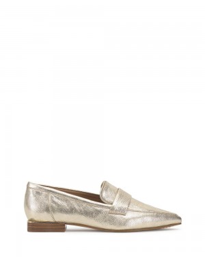 Vince Camuto Calentha Mokasiny Damske Svetlo Zlate | PCWN-51497