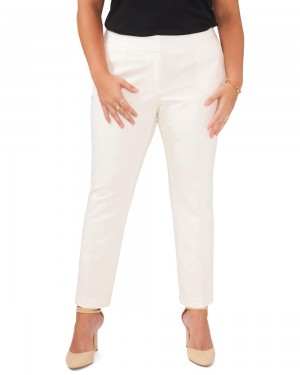 Vince Camuto Cropped (Plus Size) Nohavice Damske Biele | JHXG-47381