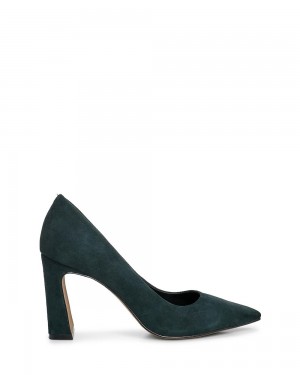 Vince Camuto Dalmanara Podpätky Damske Evergreen Suede | HSXD-81397