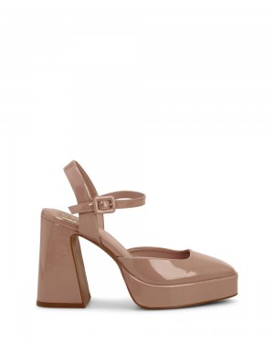 Vince Camuto Dede Platforme By Up Buttercup Topanky Na Platforme Damske Koralove Tmavo | KGDC-53409