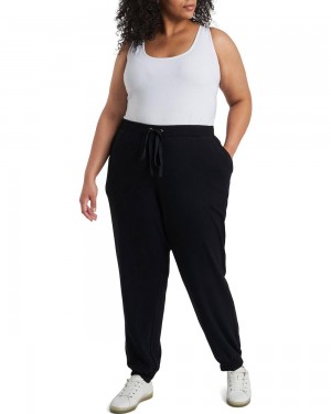 Vince Camuto Drawstring Jogger (Plus Size) Nohavice Damske Čierne | KOEY-27493