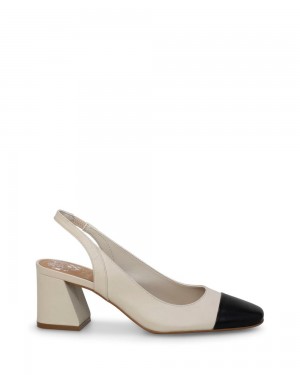 Vince Camuto Elaine Cap-Spicou Slingback Podpätky Damske Čierne | QIJF-14863