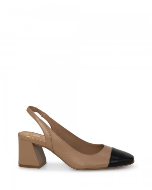 Vince Camuto Elaine Cap-Spicou Slingback Podpätky Damske Čierne | IOCR-31268