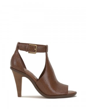 Vince Camuto Frasper Peep Spicou Shootie Sandale Damske Hnede | DMRH-85230