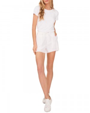Vince Camuto Frayed-Hem Shorts Kratasy Damske Biele | CHLA-72130