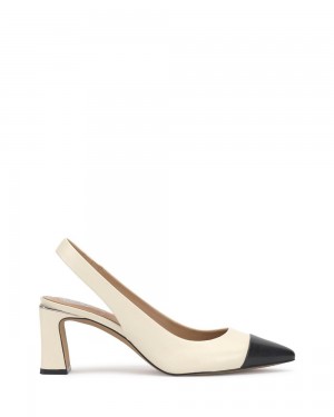 Vince Camuto Hailenda Podpätky Damske Biele Čierne | KYAJ-53126