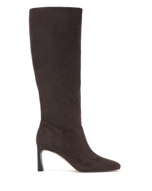 Vince Camuto Hersha Siroke Topanky-Calf Vysoke Cizmy Damske Hnede | OUZG-36027