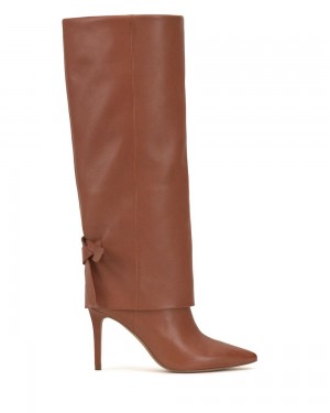 Vince Camuto Kammitie Kozene Cizmy Damske Hnede | VWDO-03597