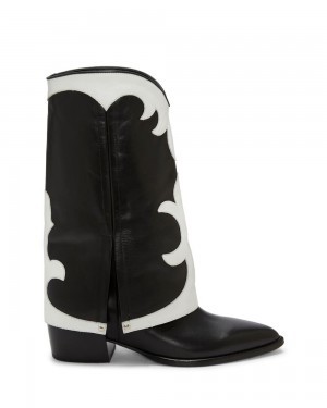 Vince Camuto Logahn Kotnikove Topanky Damske Čierne Biele | IWPB-34617