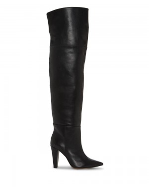 Vince Camuto Minnada Siroke Topanky-Calf Over-The-Knee Boots Damske Čierne | AUFC-18570