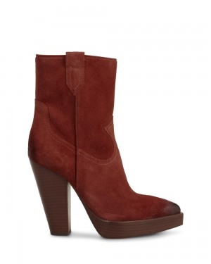Vince Camuto Ninkisha Platforme Kotnikove Topanky Damske Bordove | FQXG-31502