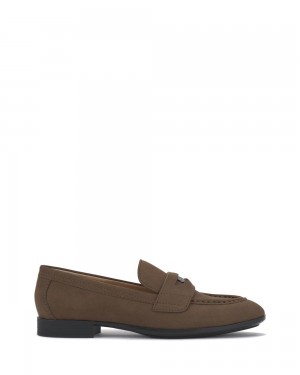 Vince Camuto Parama Penny Mokasiny Damske Biele | PQMD-12903