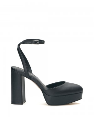 Vince Camuto Patrissya Topanky Na Platforme Damske Čierne | GWTR-45397