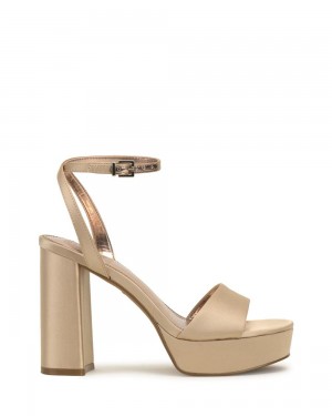 Vince Camuto Pendry Platforme Heel Sandale Damske Hnedožltý | FYGA-65097