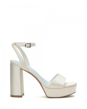Vince Camuto Pendry Platforme Heel Sandale Damske Biele | MFJY-82179