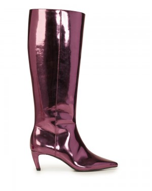 Vince Camuto Quacia Siroke Topanky-Calf Vysoke Cizmy Damske Nachový | EZJO-72861
