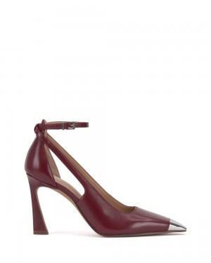Vince Camuto Sachel Podpätky Damske Červené Strieborne | HYLW-48952
