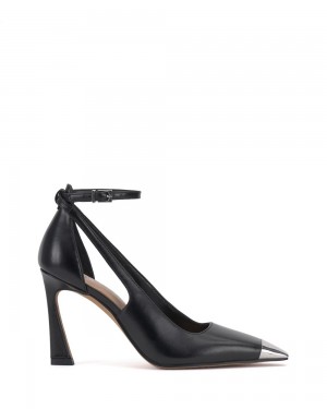 Vince Camuto Sachel Podpätky Damske Čierne Strieborne | XTHL-60152