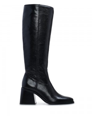 Vince Camuto Sangeti Extra Siroke Topanky-Calf Vysoke Cizmy Damske Čierne | WOLC-84153