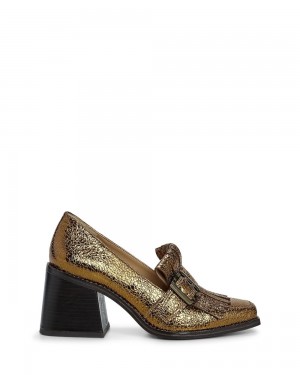 Vince Camuto Sedna Mokasiny Damske Zlate | ULQV-31728