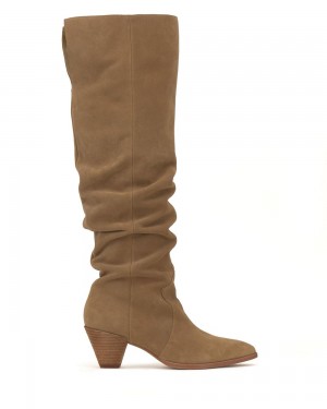 Vince Camuto Sewinny Extra Siroke Topanky-Calf Over-The-Knee Boots Damske New Tortilla Suede | KQYS-19045