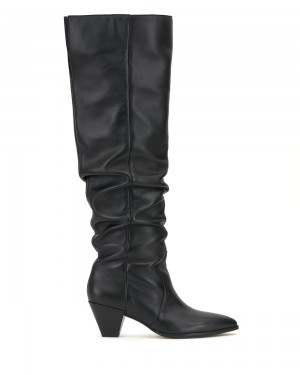 Vince Camuto Sewinny Siroke Topanky-Calf Over-The-Knee Boots Damske Čierne | ISCX-29851
