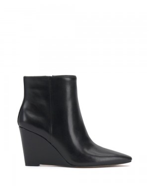 Vince Camuto Teeray Wedge Kotnikove Topanky Damske Čierne | AING-80725