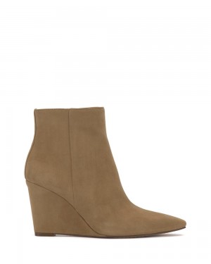 Vince Camuto Teeray Wedge Kotnikove Topanky Damske Hnede | FZDR-02956