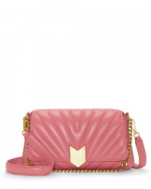 Vince Camuto Theon Flap Crossbody Kabelka Damske Ruzove | RPAF-98531