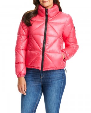 Vince Camuto Triangle Prešívané Puffer Bundy Damske Ruzove | IMUN-90367
