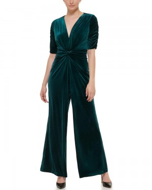 Vince Camuto Velvet Knot-Pásom Kombineza Damske Zelene | PMSH-59837
