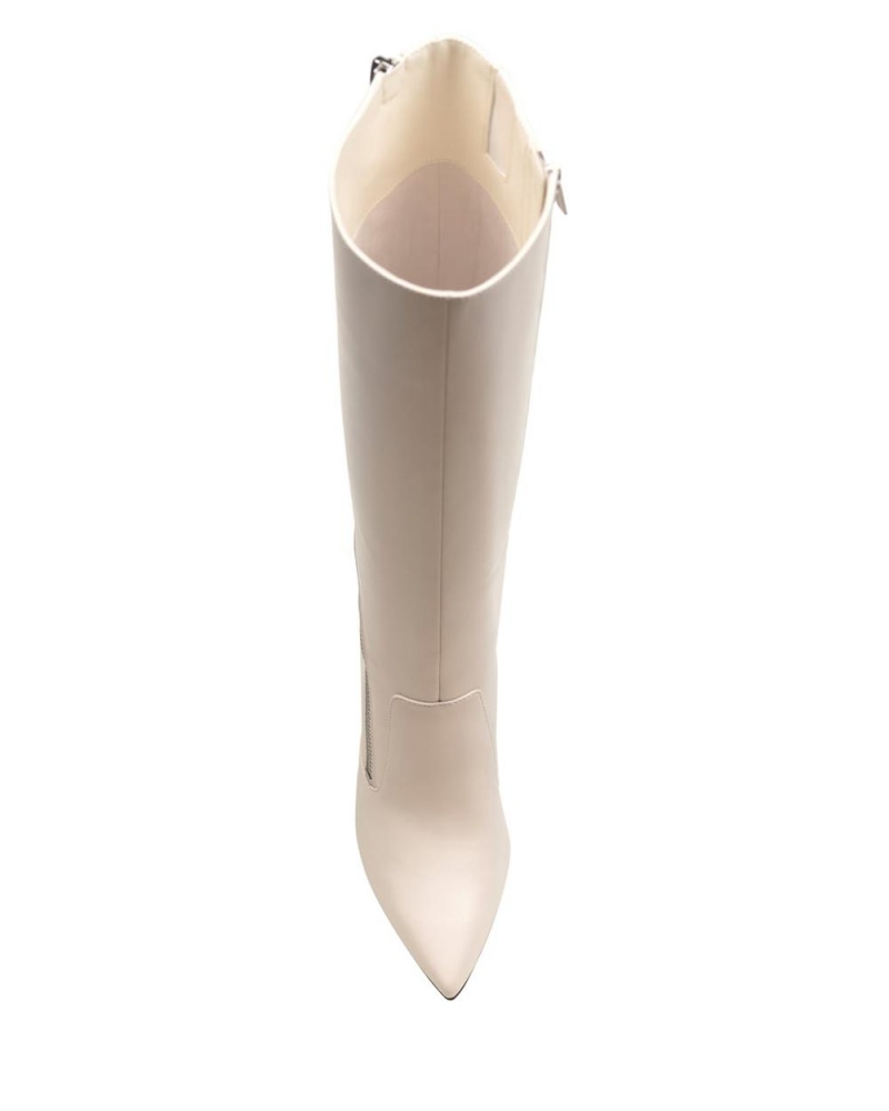 Vince Camuto Alessa Čižmy Nad Kolená Damske Krém Biele | HXSQ-98153