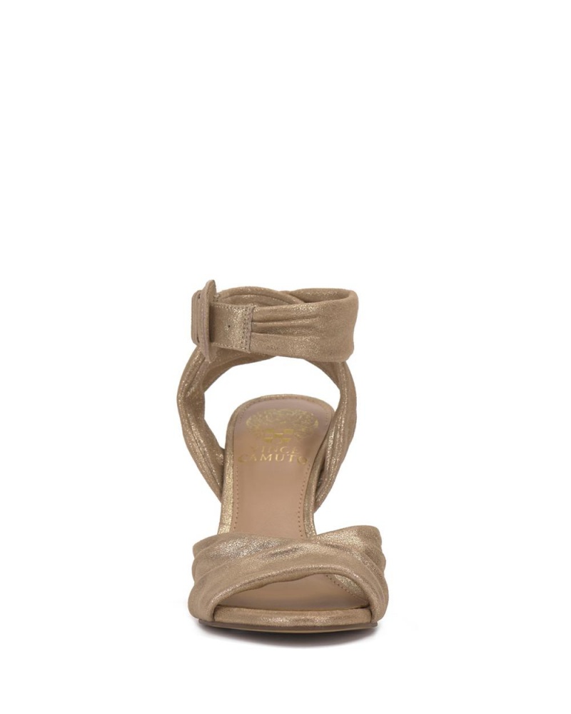 Vince Camuto Anyria Heel Sandale Damske Zlate | WMUA-31475