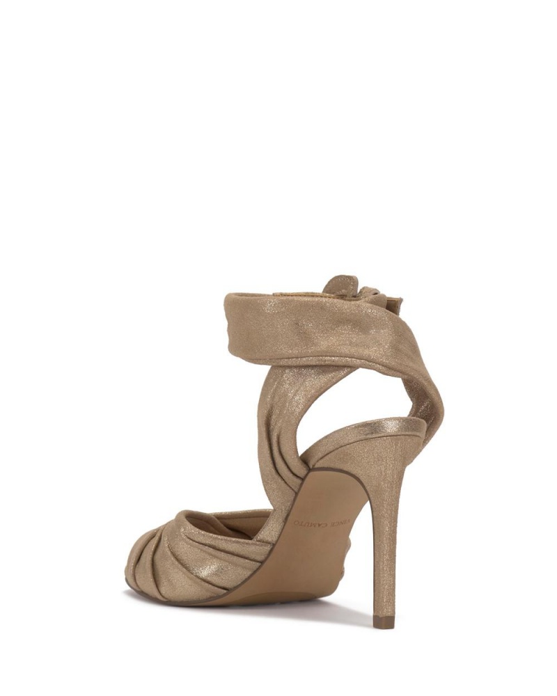 Vince Camuto Anyria Heel Sandale Damske Zlate | WMUA-31475