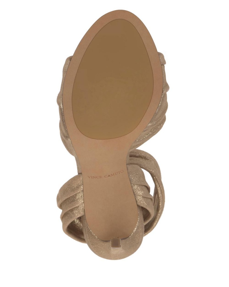 Vince Camuto Anyria Heel Sandale Damske Zlate | WMUA-31475