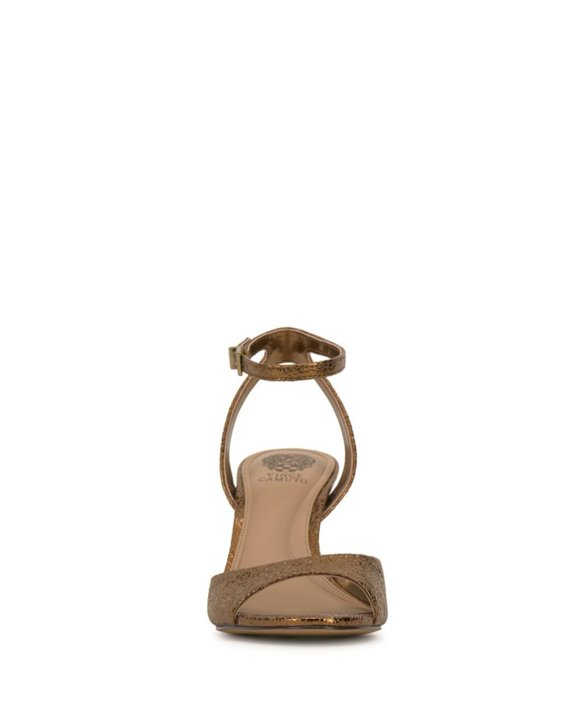 Vince Camuto Arilene Heel Sandale Damske Zlate | LJUD-42801