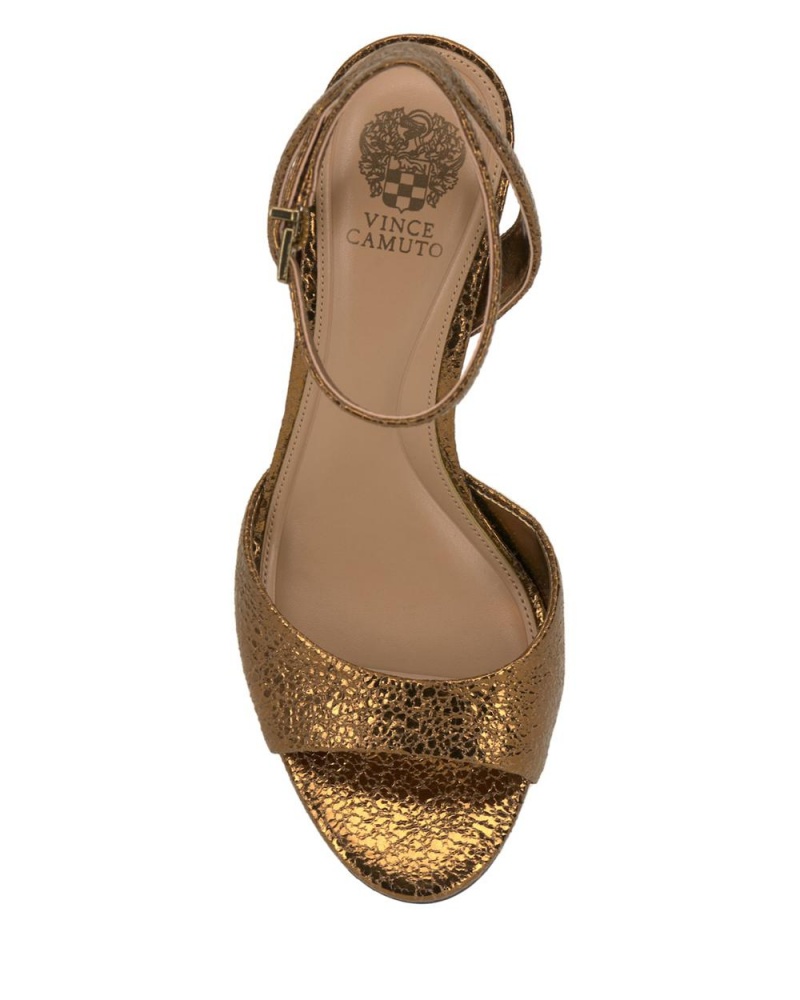 Vince Camuto Arilene Heel Sandale Damske Zlate | LJUD-42801