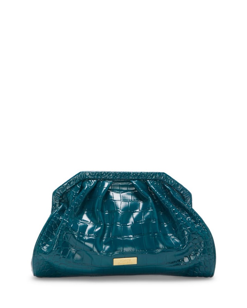 Vince Camuto Baklo Clutch Damske Zelene | CHUK-07536