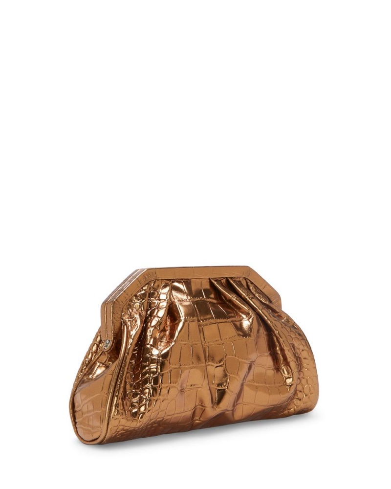 Vince Camuto Baklo Clutch Damske Zlate | DQNC-78946