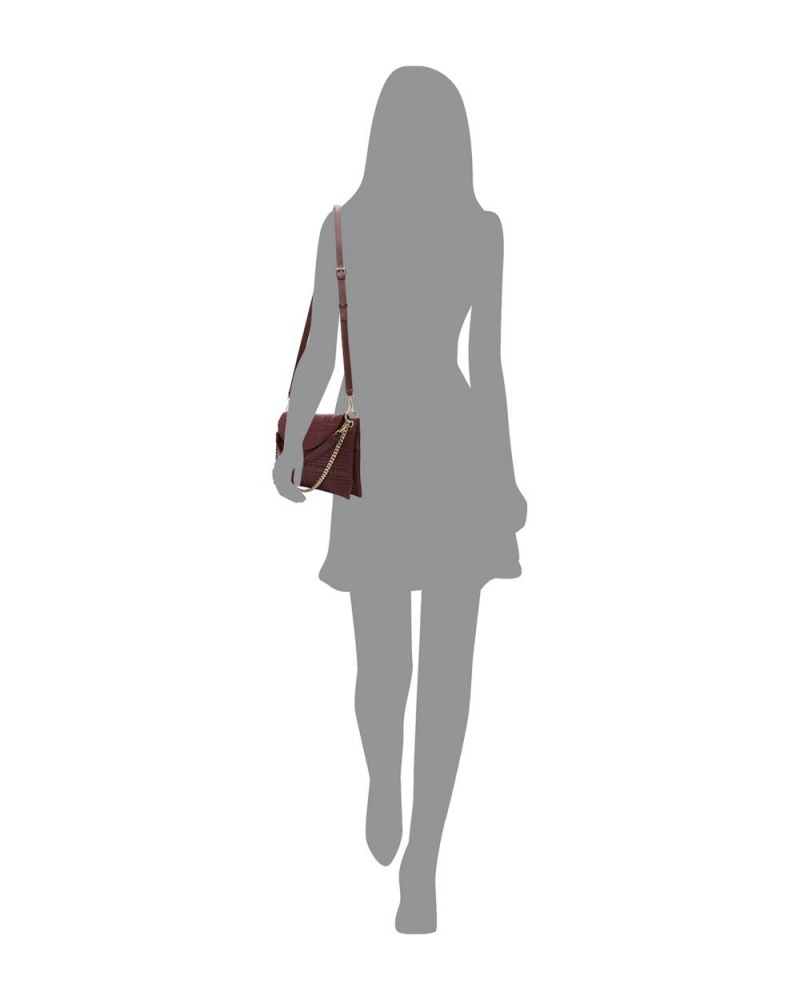 Vince Camuto Barb Crossbody Kabelka Damske Bordove | LWCJ-27109