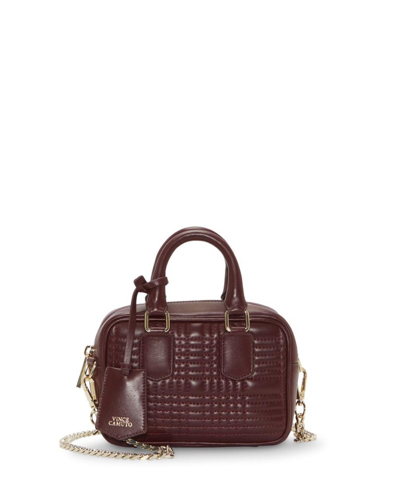 Vince Camuto Barb Medium Crossbody Kabelka Damske Bordove | LYOX-42108
